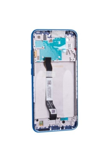 Schermo LCD completo originale Xiaomi Redmi Note 8 + frame blu nettuno (Service Pack)