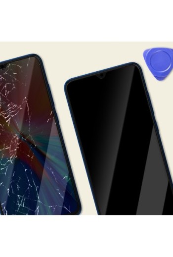 Schermo LCD completo originale Xiaomi Redmi Note 8 + frame blu nettuno (Service Pack)