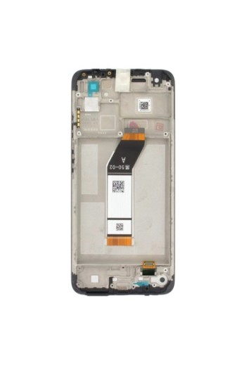 Schermo LCD completo originale Xiaomi Redmi 10 2022 + frame carbon gray (Service Pack)
