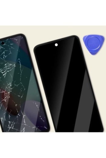 Schermo LCD completo originale Xiaomi Redmi 10 2022 + frame carbon gray (Service Pack)