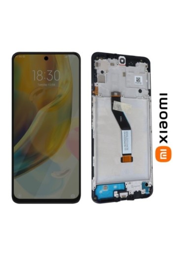 Schermo LCD completo originale Xiaomi Redmi Note 11S 5G + frame midnight black (Service Pack)
