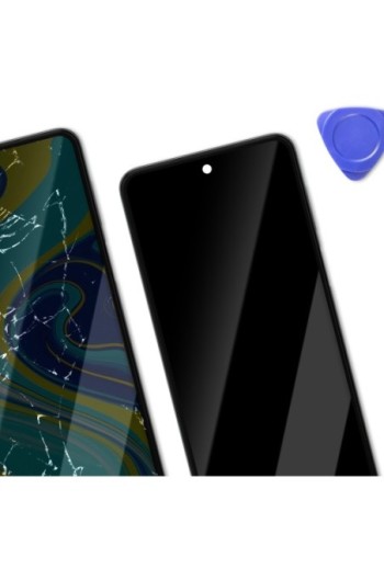 Schermo LCD completo originale Xiaomi Redmi Note 9S + frame glacier white (Service Pack)