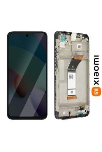 Schermo LCD completo originale Xiaomi Redmi 10 + frame carbon gray (Service Pack)