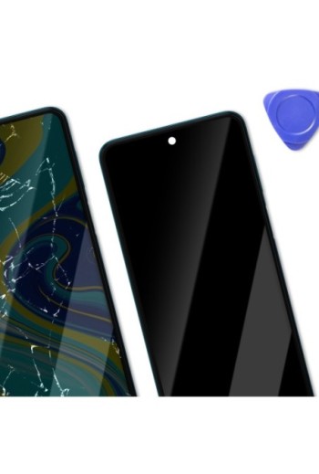 Schermo LCD completo originale Xiaomi Redmi Note 9S + frame aurora blue (Service Pack)