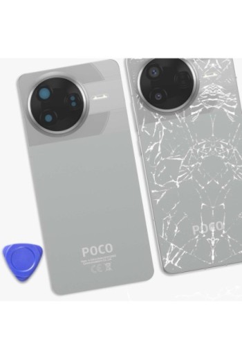 Vetro Posteriore Originale Xiaomi Poco F7 Pro - Argento (Service Pack)