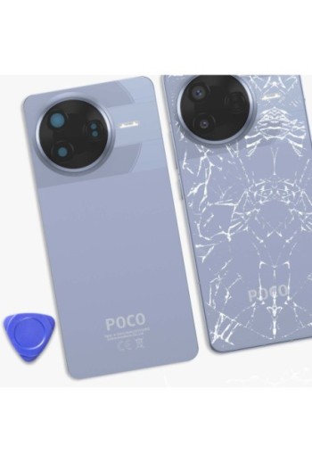 Vetro Posteriore Originale Xiaomi Poco F7 Pro - Blu (Service Pack)