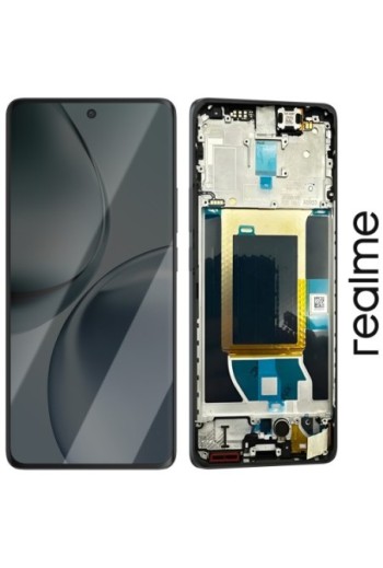 Display Completo Originale Realme 14 Pro - LCD + Touchscreen + Telaio Grigio Scamosciato (Service Pack)