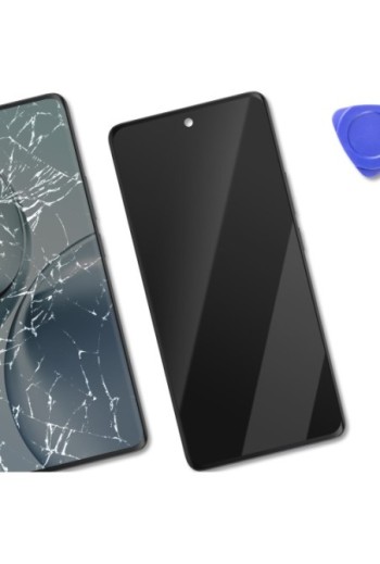 Display Completo Originale Realme 14 Pro - LCD + Touchscreen + Telaio Grigio Scamosciato (Service Pack)