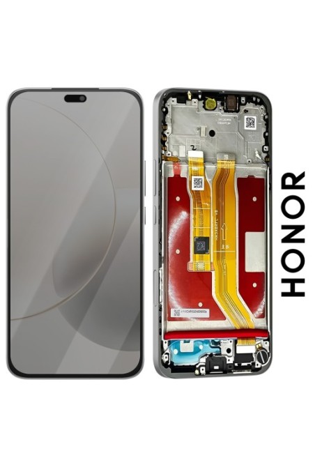 Display Completo Originale Honor 400 Lite - LCD + Touchscreen + Telaio Grigio Velvet - Service Pack