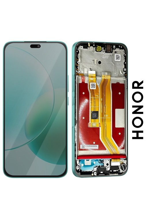 Display Completo Originale Honor 400 Lite - LCD + Touchscreen + Telaio Verde Marrs - Service Pack