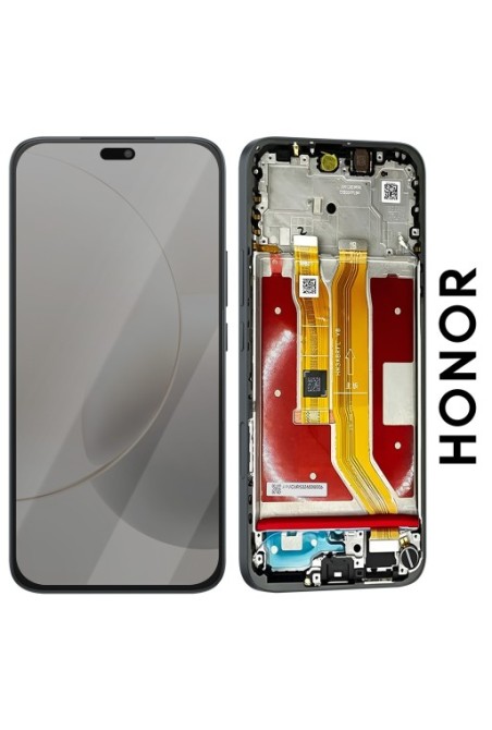Display Completo Originale Honor 400 Lite - LCD + Touchscreen + Telaio Nero Velvet - Service Pack