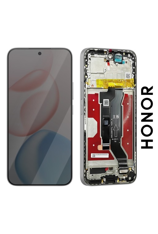 Schermo Completo Originale Honor 400 - LCD + Touchscreen + Telaio - Argento