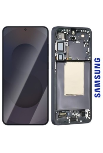 Schermo Completo Originale Samsung Galaxy S25 Plus - LCD + Touchscreen + Telaio - Nero (Service Pack)