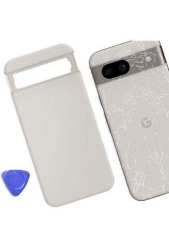 Vetro posteriore Google Pixel 8a – Bianco porcellana
