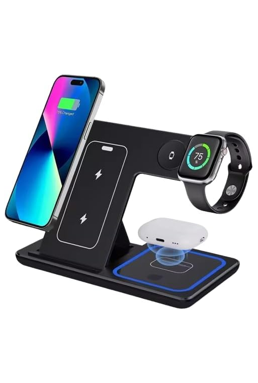 Caricatore Wireless 3 in 1 per iPhone Apple Watch AirPods – Ricarica Rapida