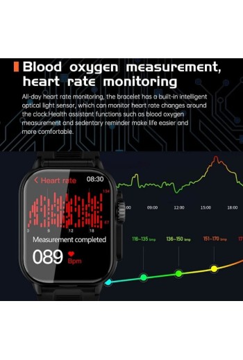 Smartwatch 2 in 1 con Auricolari Bluetooth Integrati – Display HD, Fitness Tracker