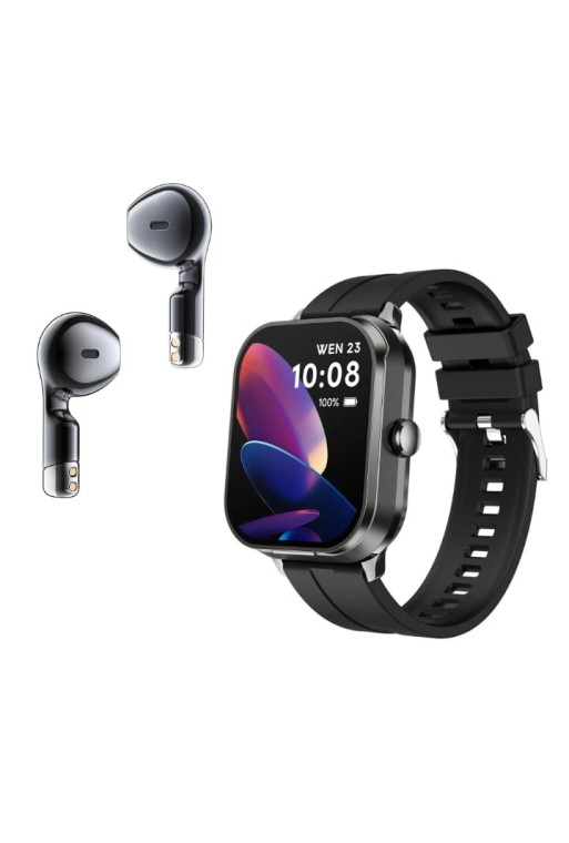 Smartwatch 2 in 1 con Auricolari Integrati – Display HD, Chiamate Bluetooth, Fitness Tracker