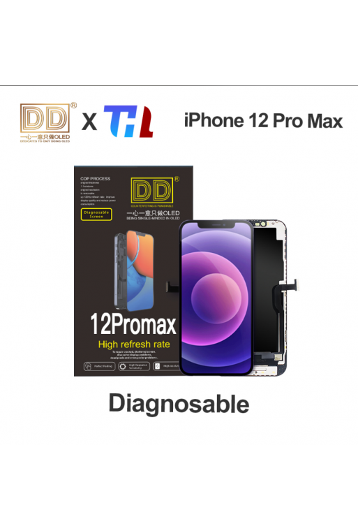 Schermo OLED soft 60Hz iPhone 12 Pro Max — display diagnosticabile compatibile
