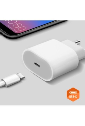 Adattatore da Muro USB-C Caricatore Ultra-rapida - Bianco
