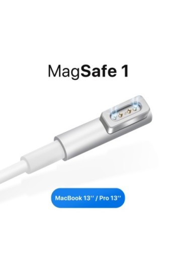 Caricatore Ufficiale Apple MagSafe 60W per MacBook 13'' e Pro 13'' – Bianco