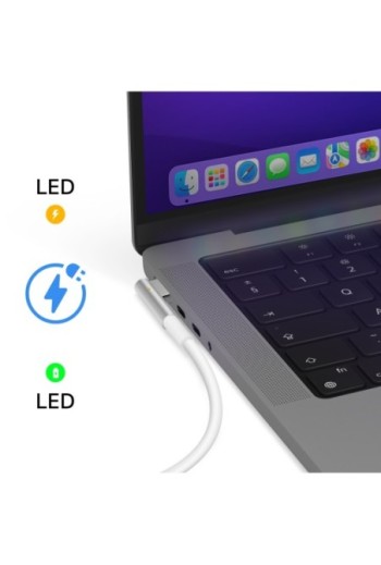 Caricatore Ufficiale Apple MagSafe 60W per MacBook 13'' e Pro 13'' – Bianco