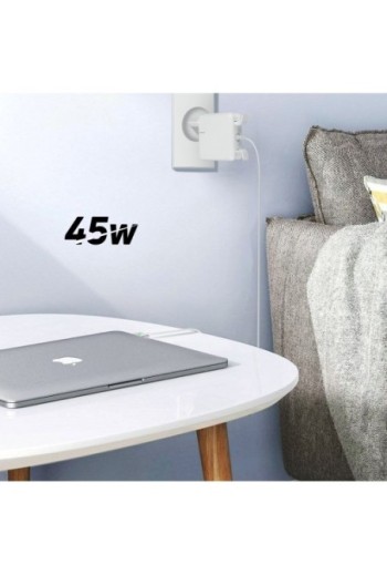 Caricabatterie originale Apple per MacBook MagSafe 2 45W connettore magnetico - bianco