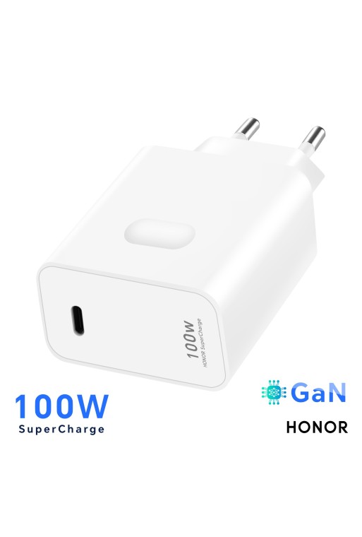 Caricatore da muro USB-C originale Honor SuperCharge 100W – Ricarica ultraveloce – Bianco