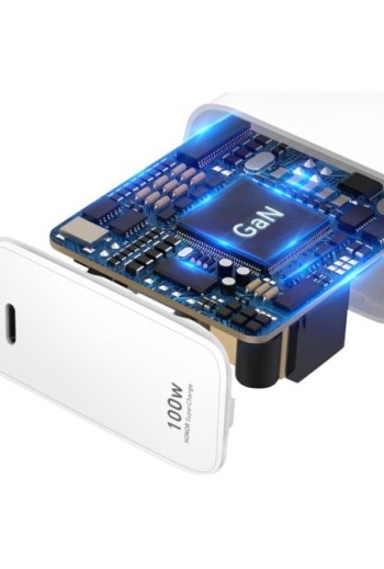 Caricatore da muro USB-C originale Honor SuperCharge 100W – Ricarica ultraveloce – Bianco