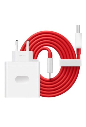 Caricatore OnePlus 100W SUPERVOOC USB C + USB con cavo USB C - Bianco