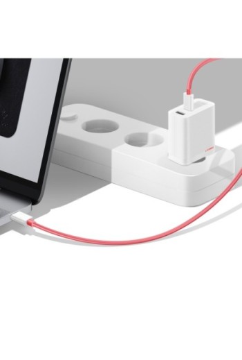 Caricatore da Parete Ufficiale OnePlus USB + USB-C 120W con Cavo USB-C