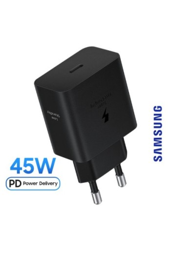 Caricatore Ufficiale Samsung USB-C 45W Nero
