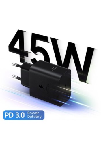 Caricatore Ufficiale Samsung USB-C 45W Nero