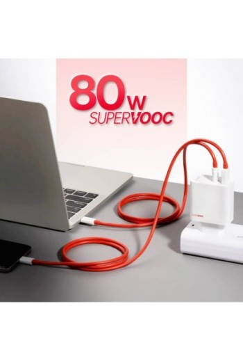 Caricabatterie da muro USB OnePlus SuperVOOC 80W - bianco