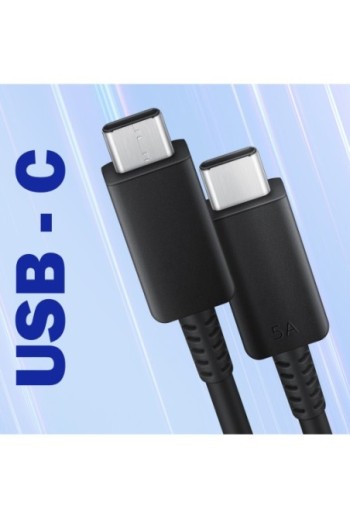 Caricabatterie da muro originale Samsung USB-C 45W + cavo USB-C - nero