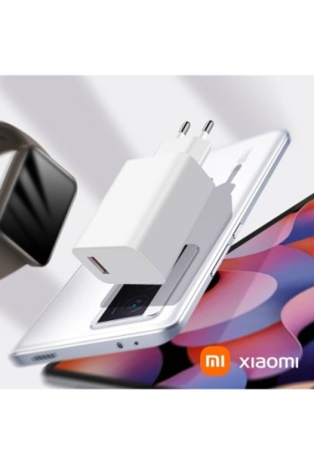 Caricabatterie USB da 33W + cavo da USB a USB-C prodotto originale Xiaomi - bianco
