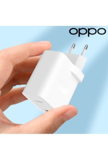 Caricabatterie originale Oppo USB 30W + cavo da USB a USB-C - bianco