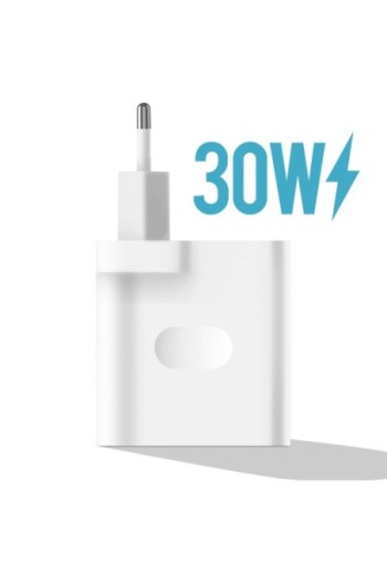 Caricabatterie originale Oppo USB 30W + cavo da USB a USB-C - bianco