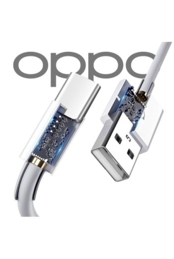 Caricabatterie originale Oppo USB 30W + cavo da USB a USB-C - bianco