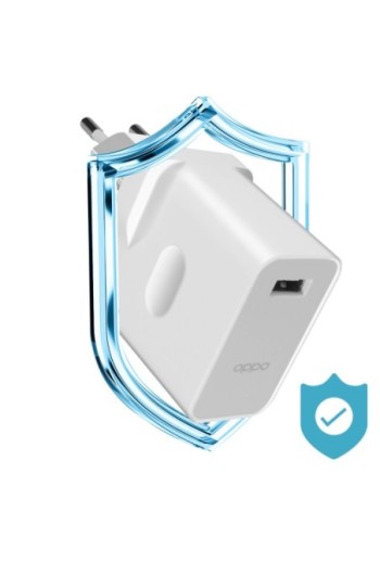 Caricabatterie originale Oppo USB 30W + cavo da USB a USB-C - bianco