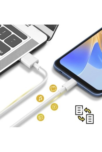 Caricabatterie originale Oppo USB SuperVOOC 33W + cavo da USB a USB-C - bianco