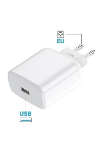 Caricabatterie Oppo USB SuperVOOC 65W + cavo da USB verso USB-C - modello VCA7GAEH