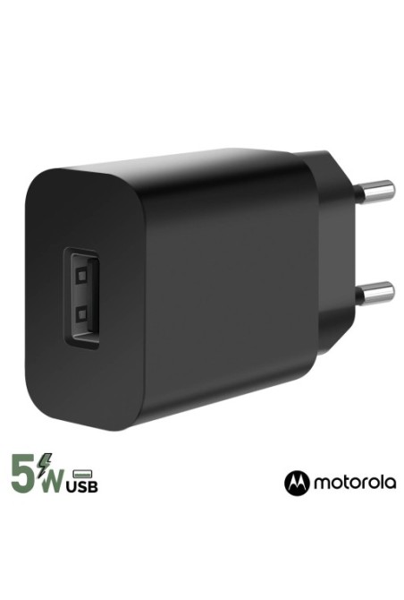 Caricabatterie da muro originale Motorola USB 5W - nero