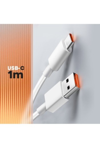 Caricatore da parete originale Xiaomi USB 120W con cavo USB-C - bianco