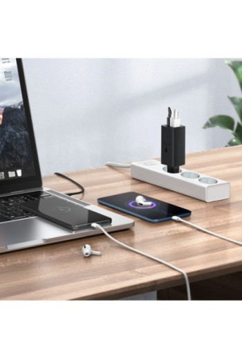 Caricabatterie da Muro Originale Samsung EPT6530 Power Delivery 65W USB + Doppio USB-C - Nero