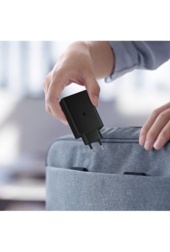 Caricabatterie da Muro Originale Samsung EPT6530 Power Delivery 65W USB + Doppio USB-C - Nero