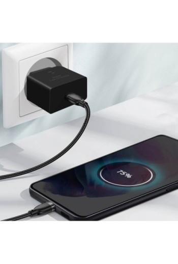 Caricabatterie Originale Samsung (Service Pack EP-T4510XBEGEU) USB-C 45W + Cavo USB-C Quick Charge - Nero
