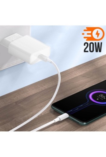Caricabatterie originale Xiaomi MI 20W Tipo USB-C modello AD201EU – Bianco