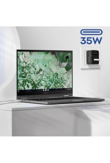 Caricabatterie da Muro 50W Originale Samsung Porta USB + USB-C Power Delivery - Nero