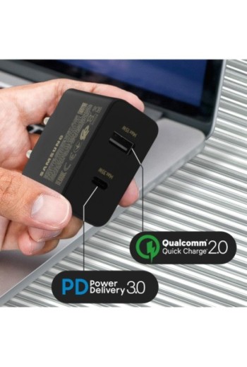 Caricabatterie da Muro 50W Originale Samsung Porta USB + USB-C Power Delivery - Nero