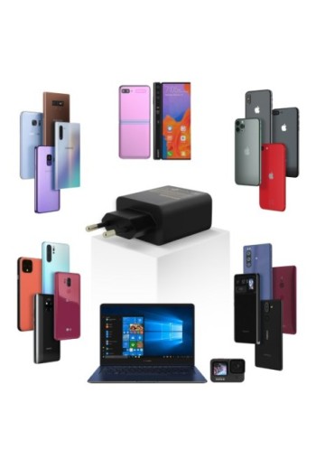 Caricabatterie da Muro 50W Originale Samsung Porta USB + USB-C Power Delivery - Nero